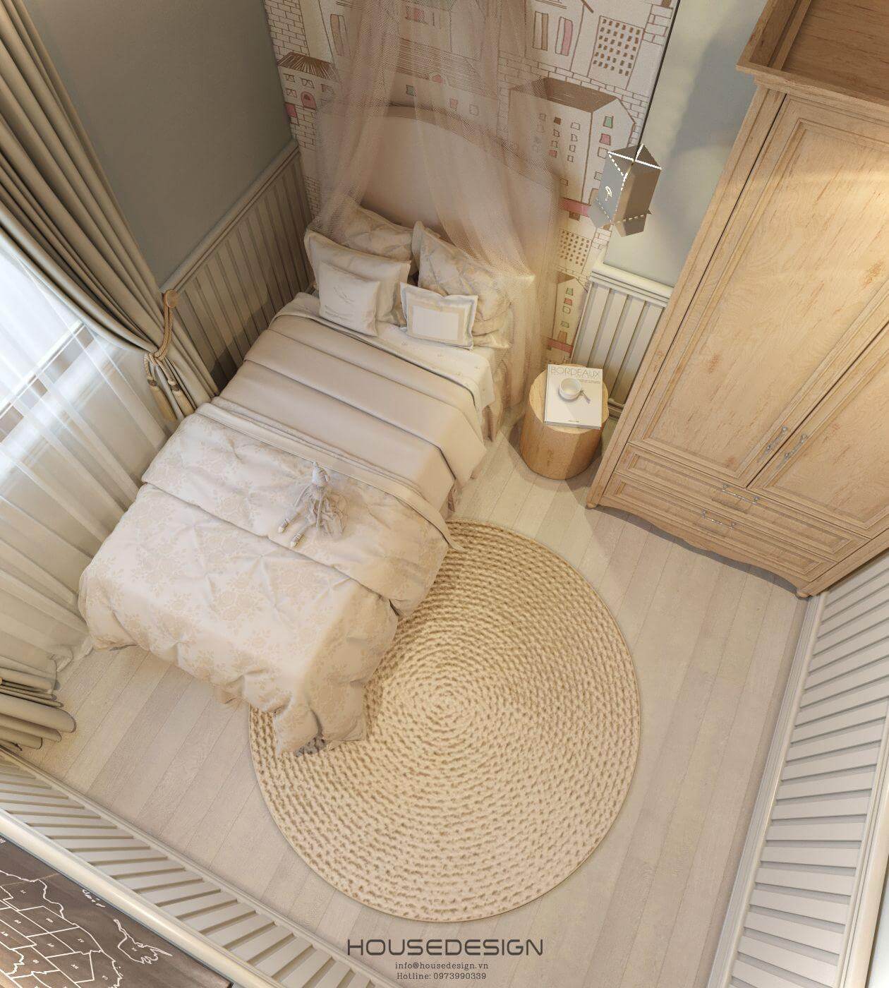 mẫu phòng ngủ phong cách Scandinavian đẹp
