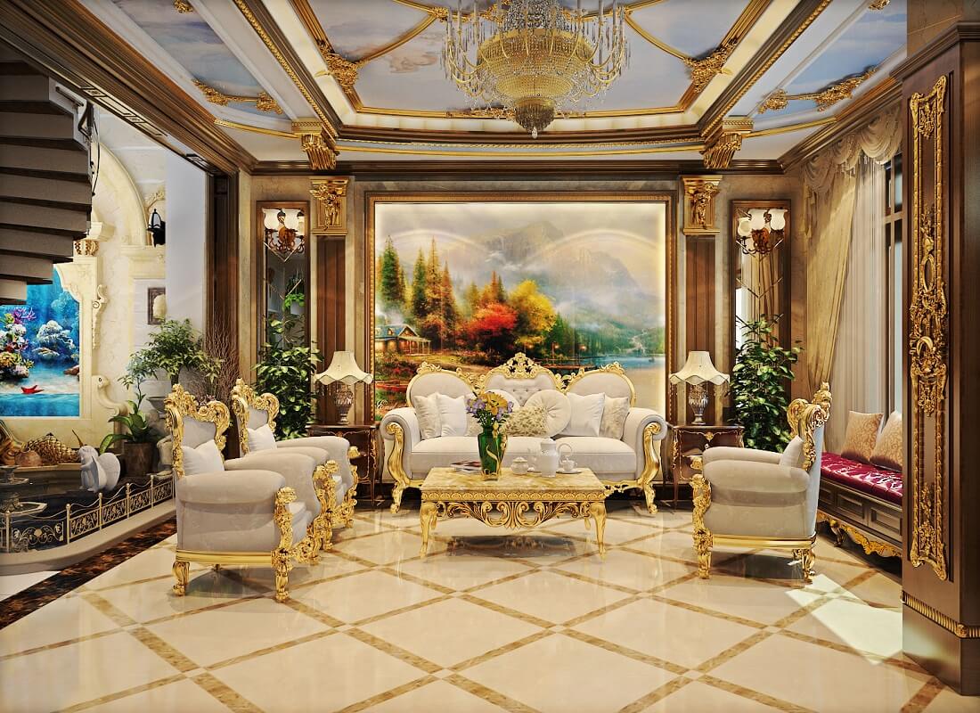 thiết kế nội thất phong cách tân cổ điển đẹp