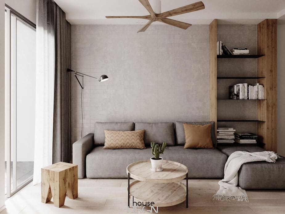 nội thất phòng khách tiện lợi - Housedesign