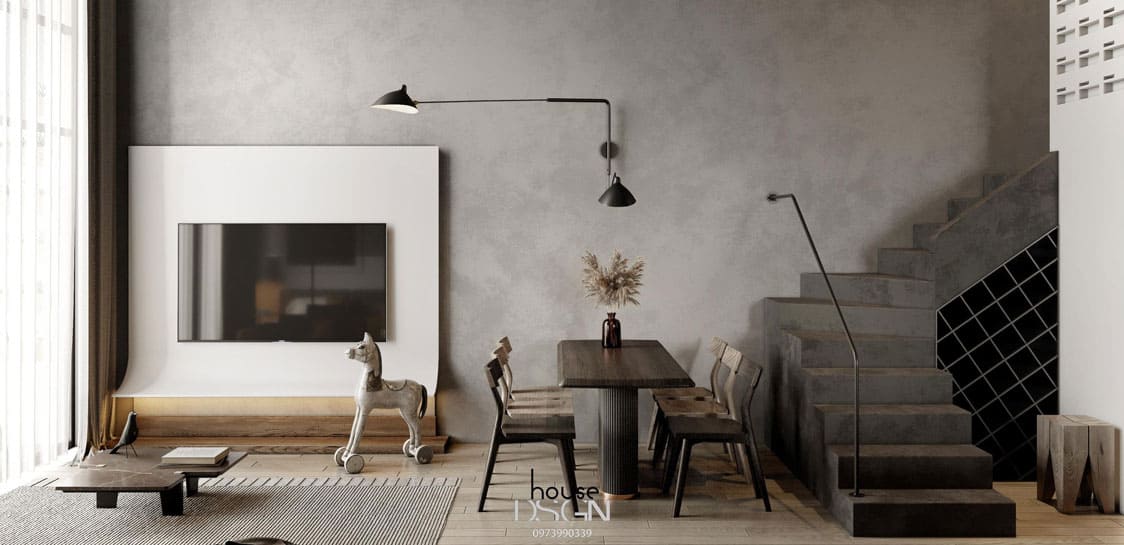 thiết kế nội thất phòng khách chung cư - Housedesign